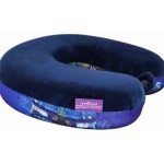 VIAGGI City Blue 3D Print U Shaped Memory Foam Travel Neck and Neck Pain Relief Comfortable Super Soft Orthopedic Cervical Pillows